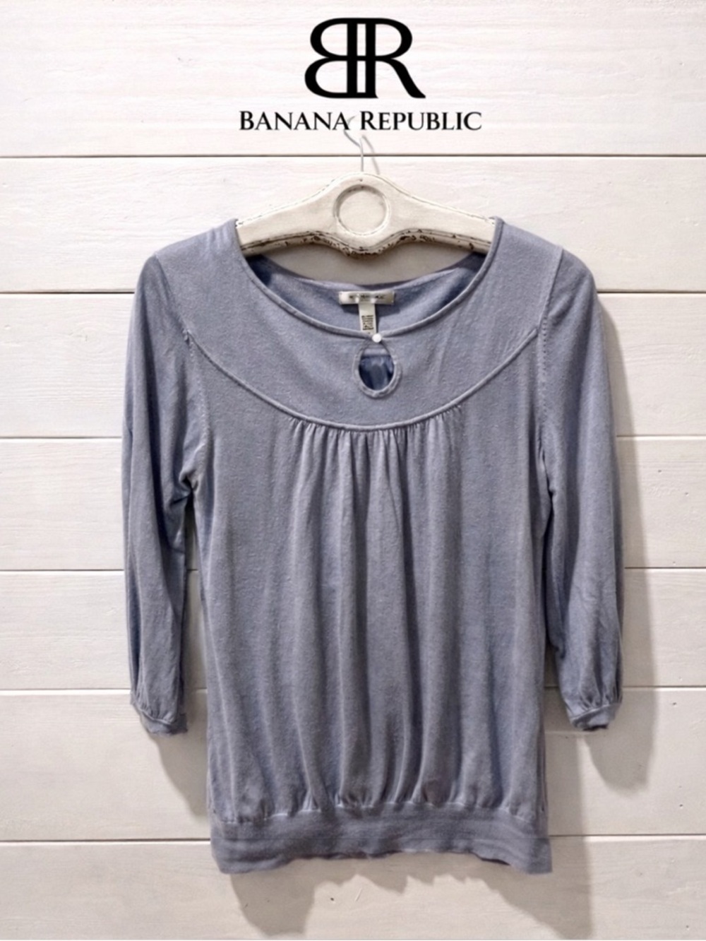 BANANA REPUBLIC - blue knit Medium